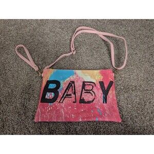 La Sorella Ladies Clutch Bag USA "Baby" Approx. 12" x 8.5" Pink